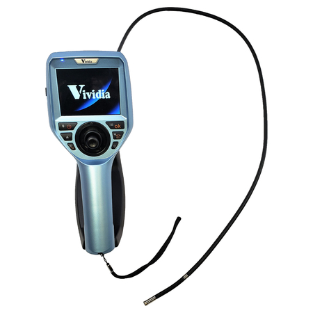 VIVIDIA Joystick Borescope, ⌀ 6mm 39" Long, 360° Articulating ME 610